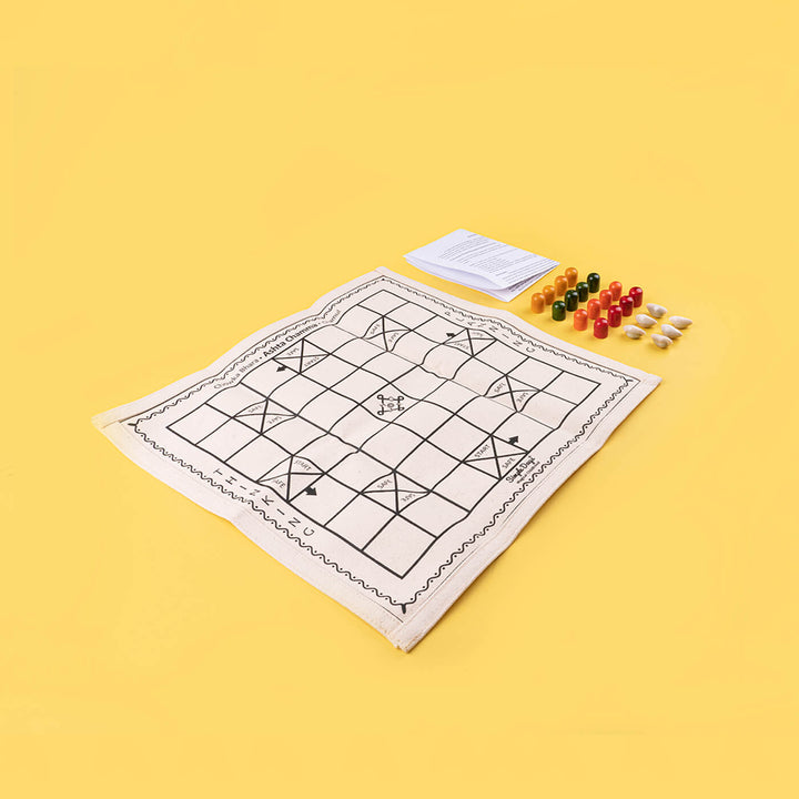 Traditional Board Game Set - Ashta Chamma / Chowka Bara / Ludo