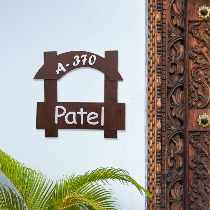 Personalized Minimalist Mdf Wood Name Plate