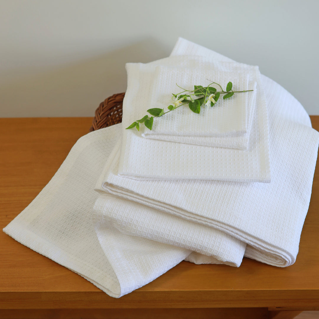 Waffle Weave 100% Cotton Towel | Set of 3