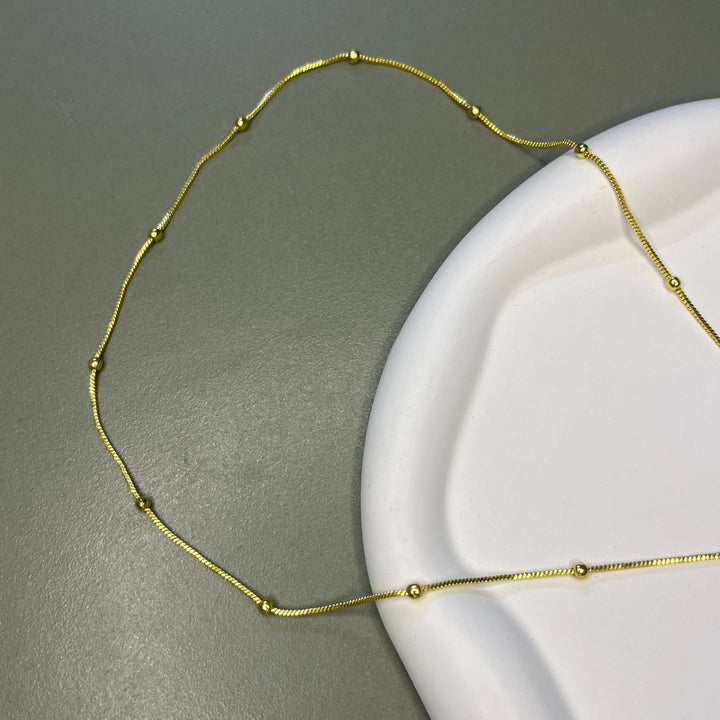 Handmade Solara Circle Lariat Brass Necklace