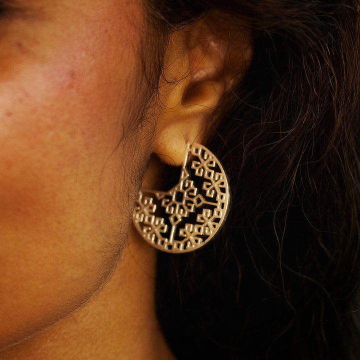 Handmade Contemporary Soma Silver Earrings