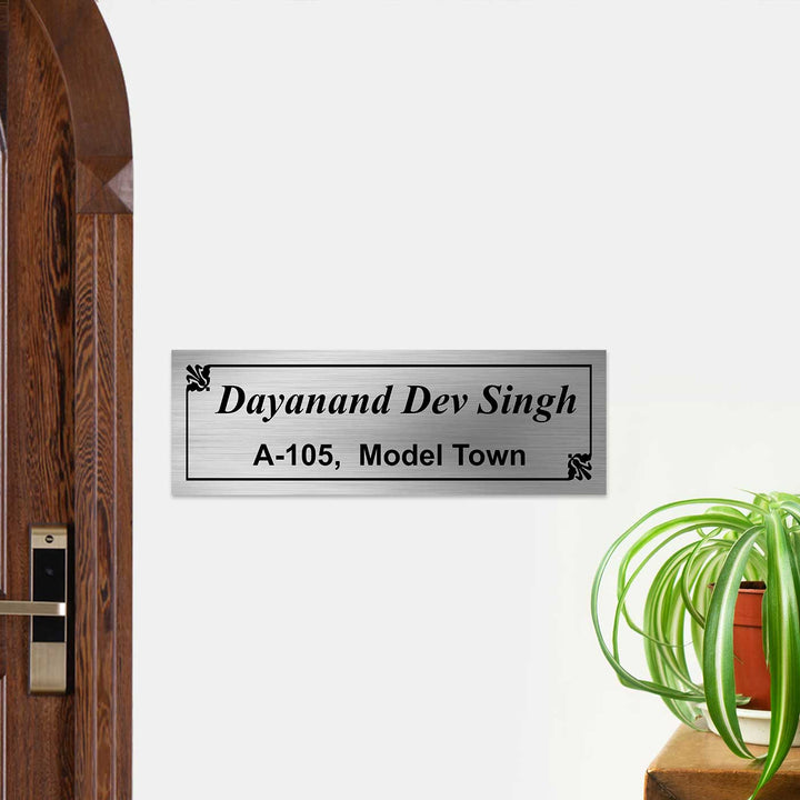 Personalized Minimalist Stainless Steel Name Plate