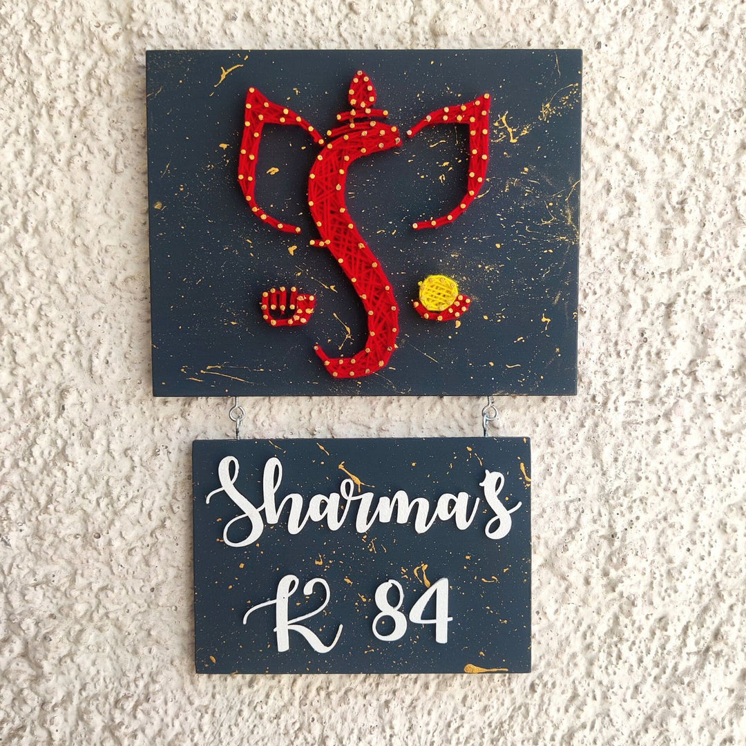Personalized Spiritual Theme Home String Art Nameplate