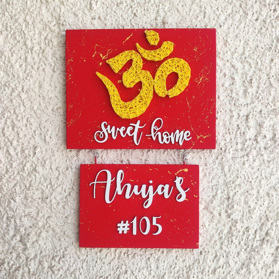 Personalized Spiritual Theme Home String Art Nameplate