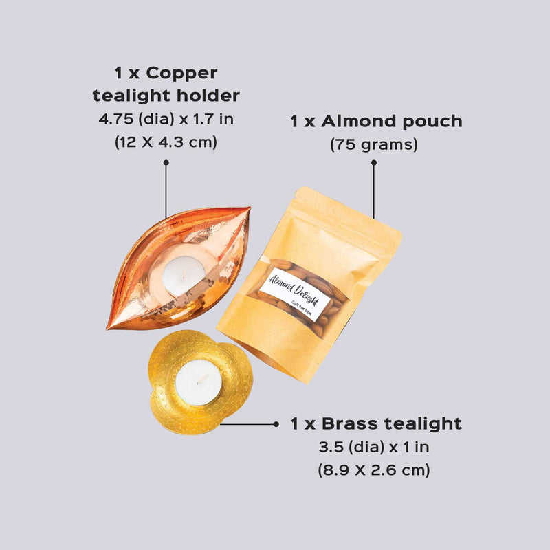 Copper & Brass Essentials Festive Hamper with Almonds