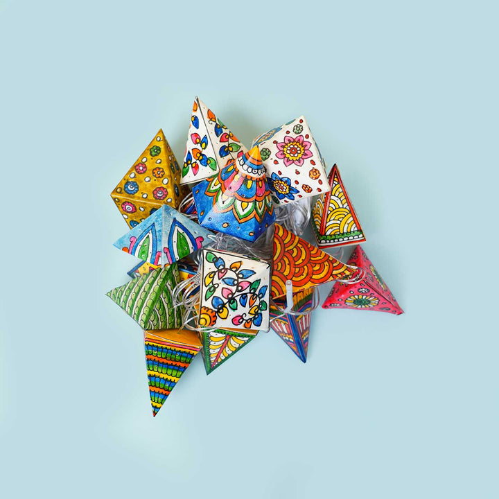 Ethnic Geometric Tholu Bommalata Fairy Lights