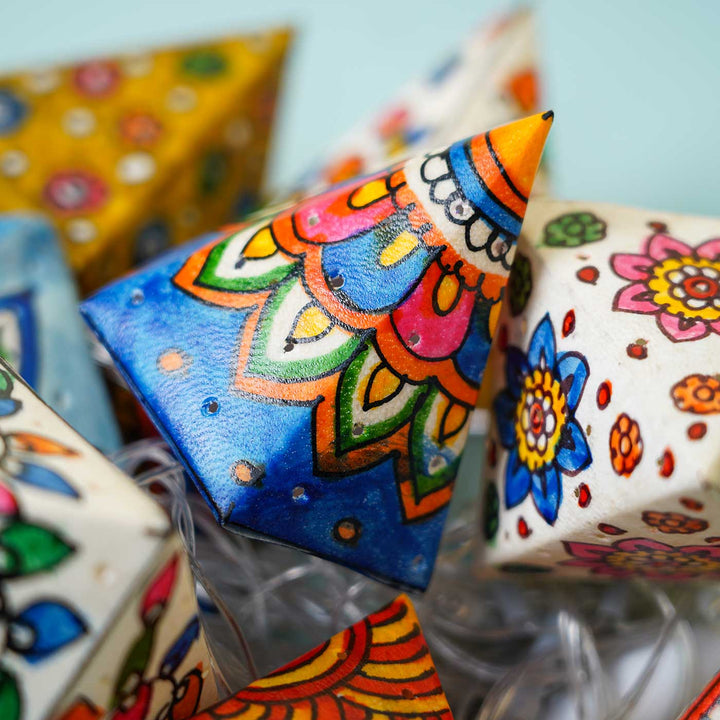 Ethnic Geometric Tholu Bommalata Fairy Lights