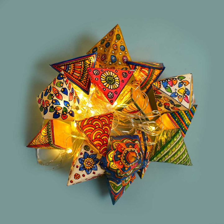 Ethnic Geometric Tholu Bommalata Fairy Lights