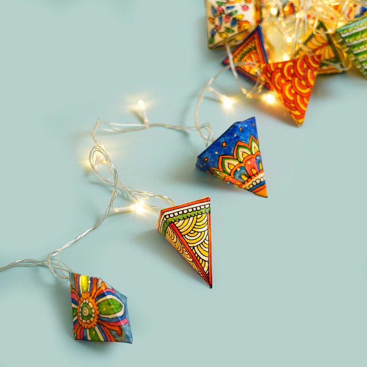 Ethnic Geometric Tholu Bommalata Fairy Lights