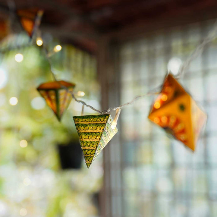 Ethnic Geometric Tholu Bommalata Fairy Lights