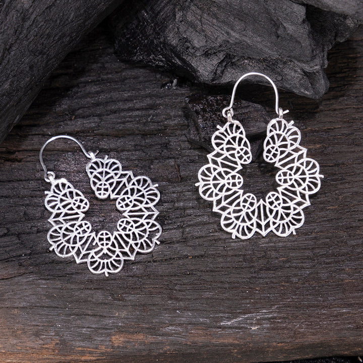 Handcrafted Traditional Daily Wear Silver Plated Brass Earrings