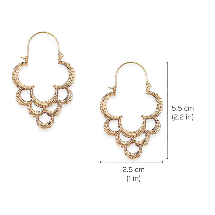 Handcrafted Western Party Wear Silver/ Gold Plated Brass Earrings