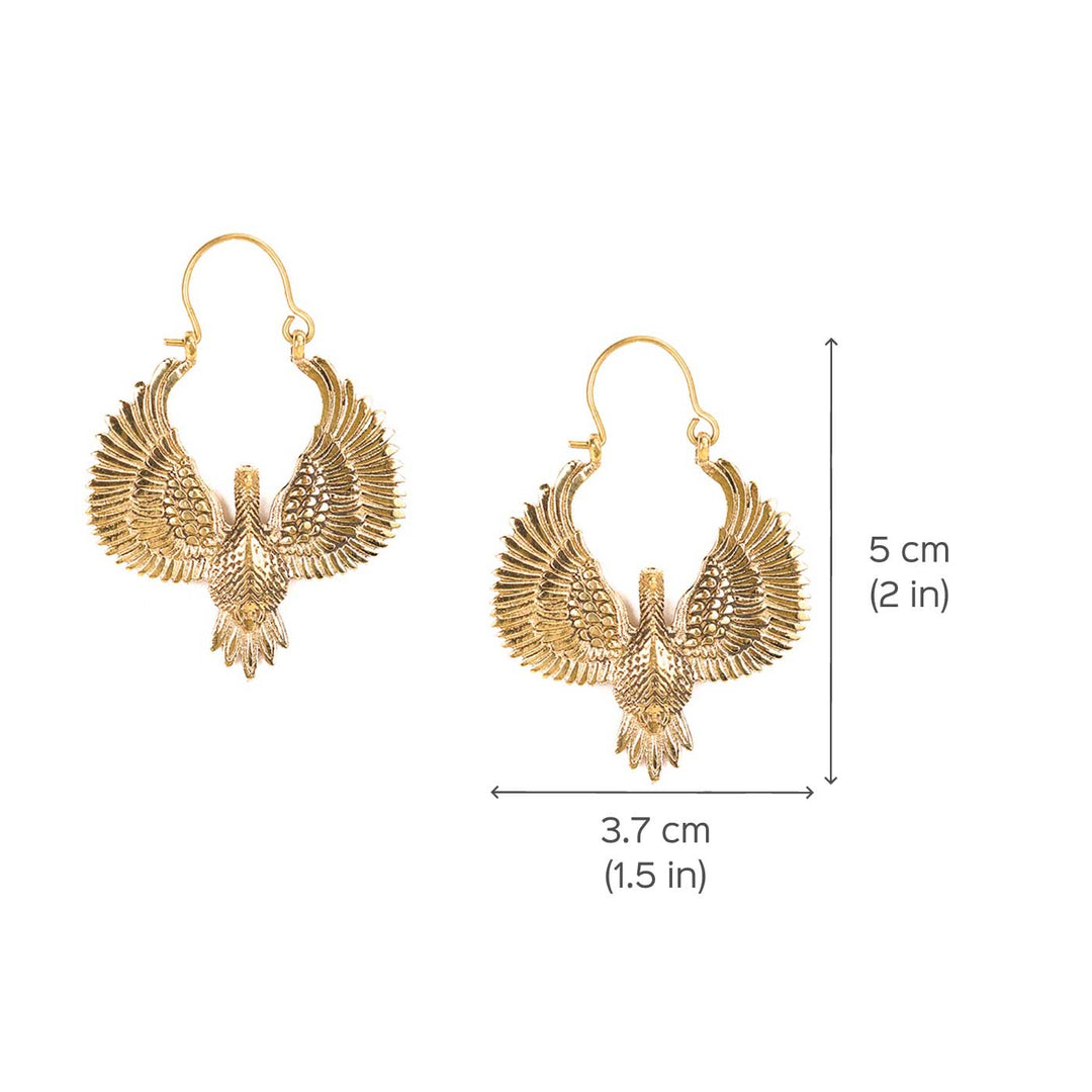 Handcrafted Western Silver/ Gold Plated Brass Earrings