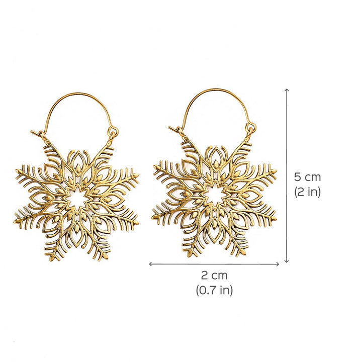 Handcrafted Traditional Silver/ Gold Plated Brass Earrings