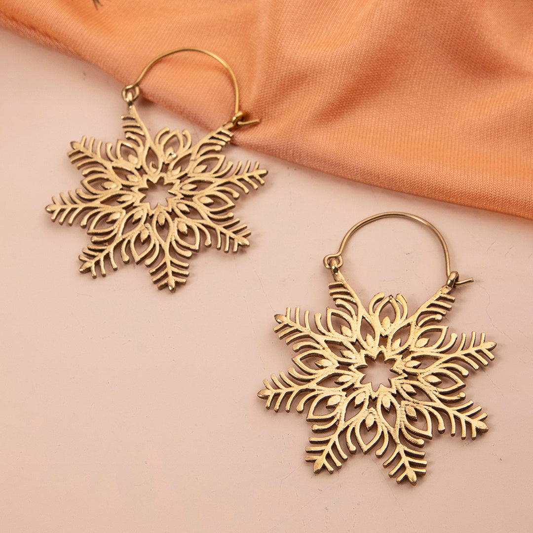 Handcrafted Traditional Silver/ Gold Plated Brass Earrings