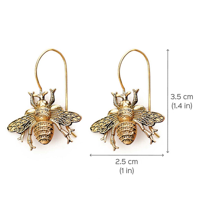 Handcrafted Western Party Wear Gold Plated Brass Earrings