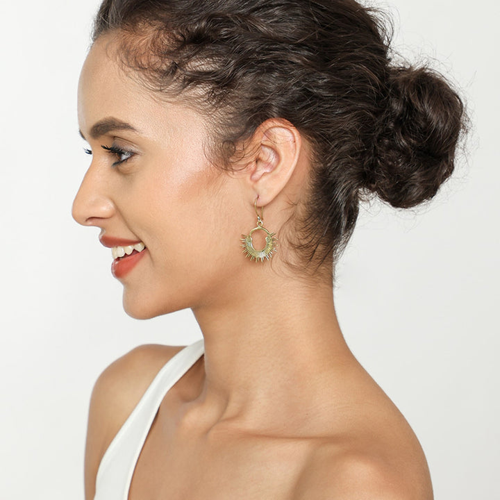 Handcrafted Traditional Daily Wear Gold Plated Brass Earrings