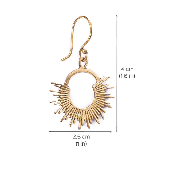 Handcrafted Traditional Daily Wear Gold Plated Brass Earrings