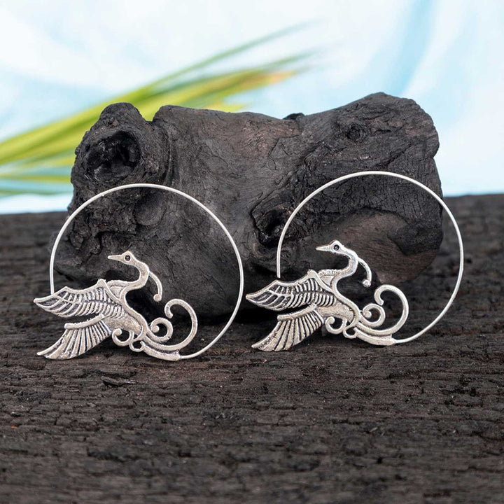 Handcrafted Traditional Party Wear Silver Plated Brass Earrings