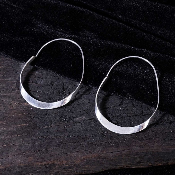 Handcrafted Minimal Daily Wear Silver/ Gold Plated Brass Earrings