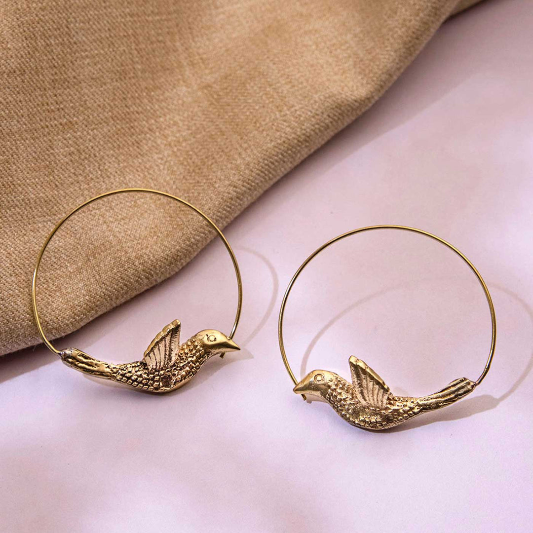 Handcrafted Party Wear Silver/ Gold Plated Brass Earrings