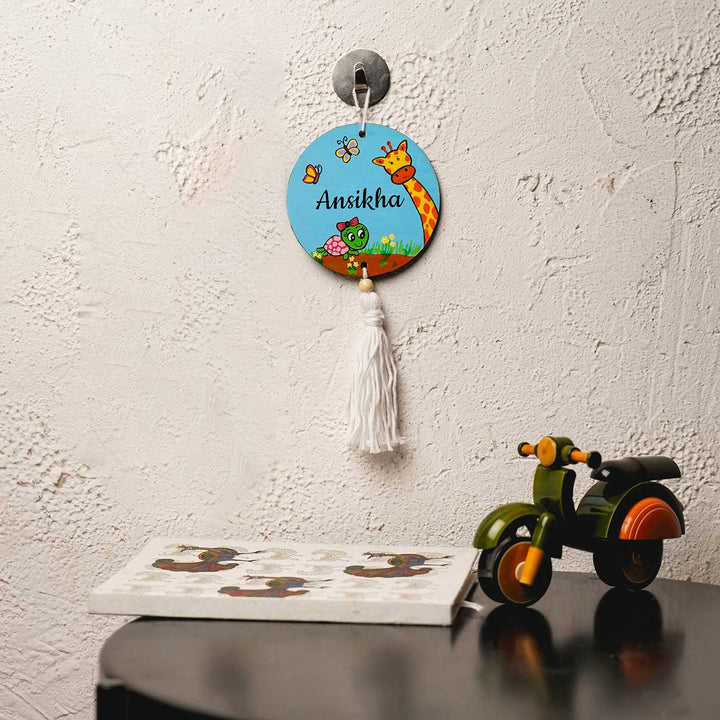 Personalized Handpainted Wall Hanging Hamper for Kids
