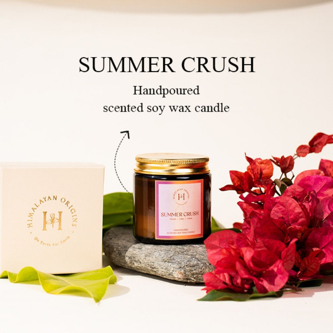 Summer Crush Soy Wax Glass Jar Candle
