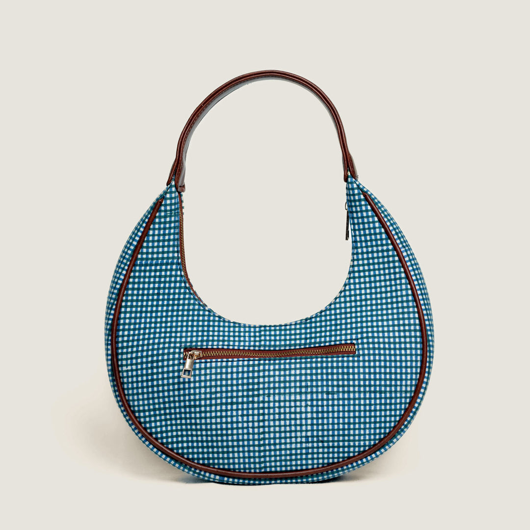 Surai Hand Block Printed Hobo Bag