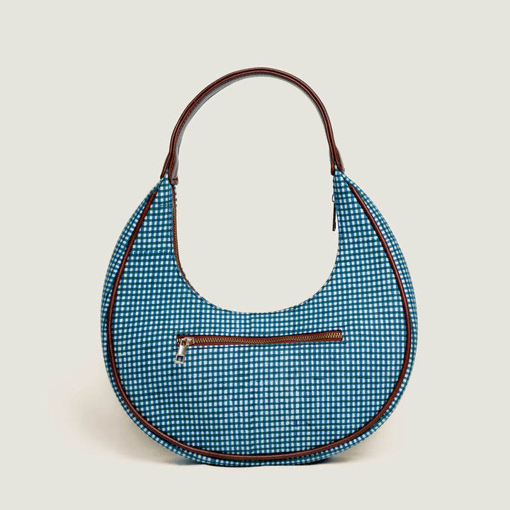 Surai Hand Block Printed Hobo Bag