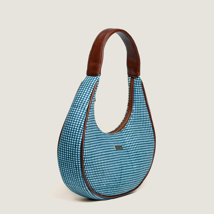Surai Hand Block Printed Hobo Bag