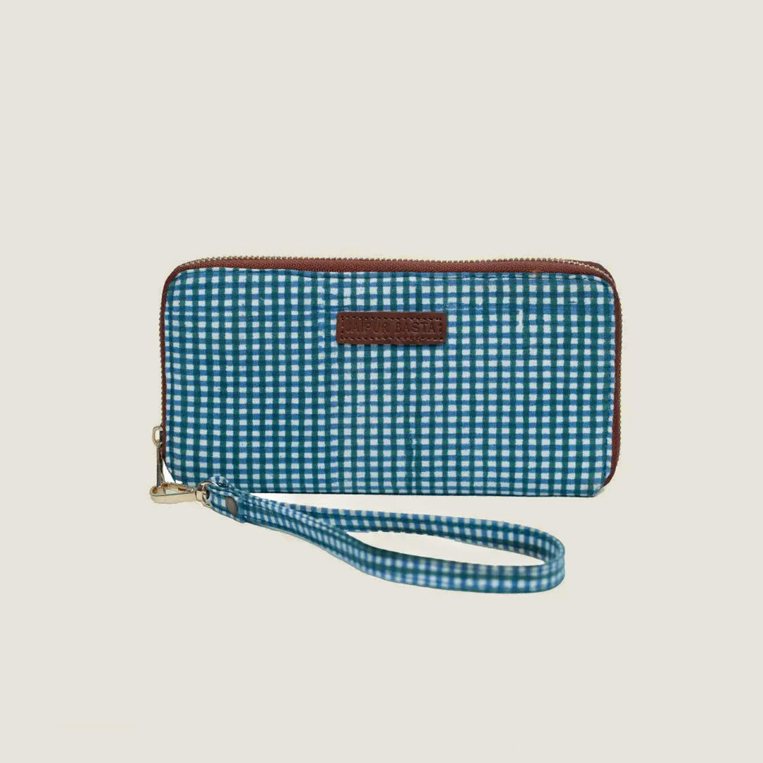 Surai Hand Block Printed Wrist Clutch