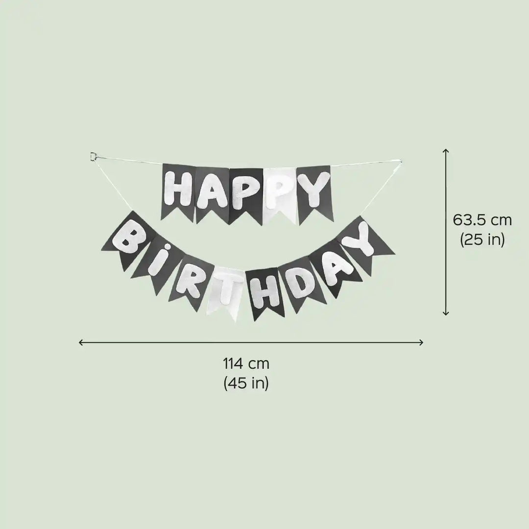 Handmade Swallow Shaped Felt Happy Birthday Bunting