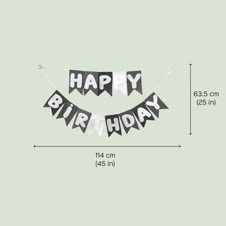 Handmade Swallow Shaped Felt Happy Birthday Bunting