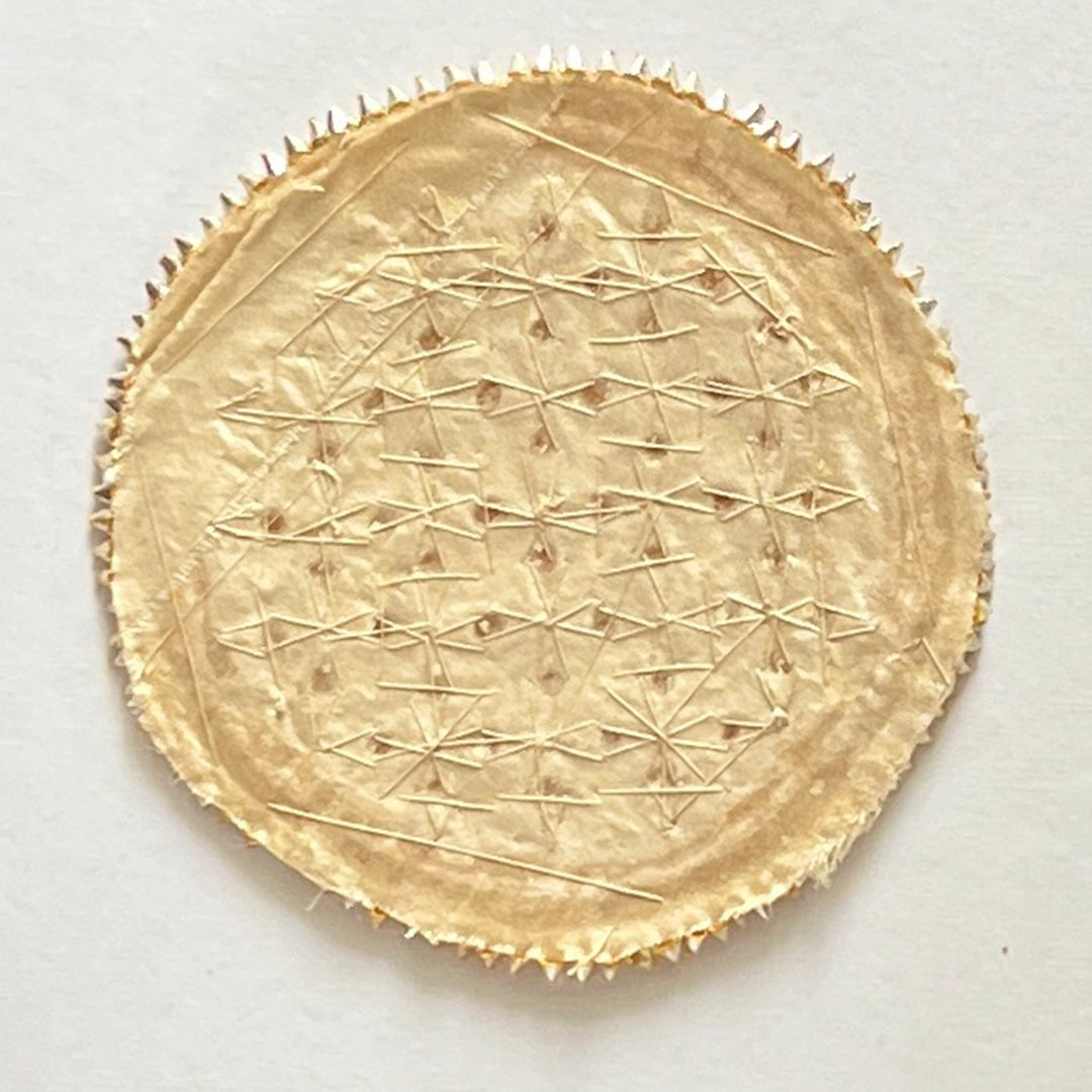 5.1 Inch | Handmade Swarn Gota Patti Gold Jaal Rangoli for Festive Decor