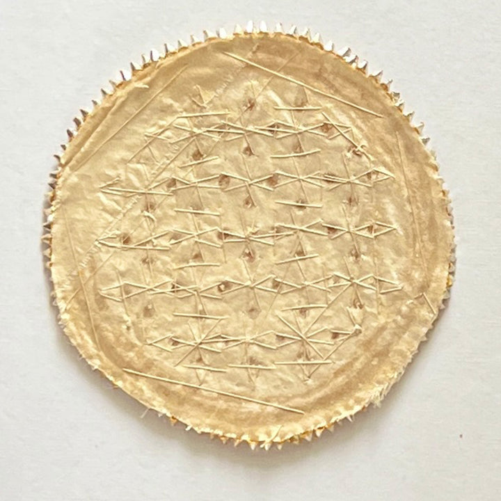 5.1 Inch | Handmade Swarn Gota Patti Gold Jaal Rangoli for Festive Decor