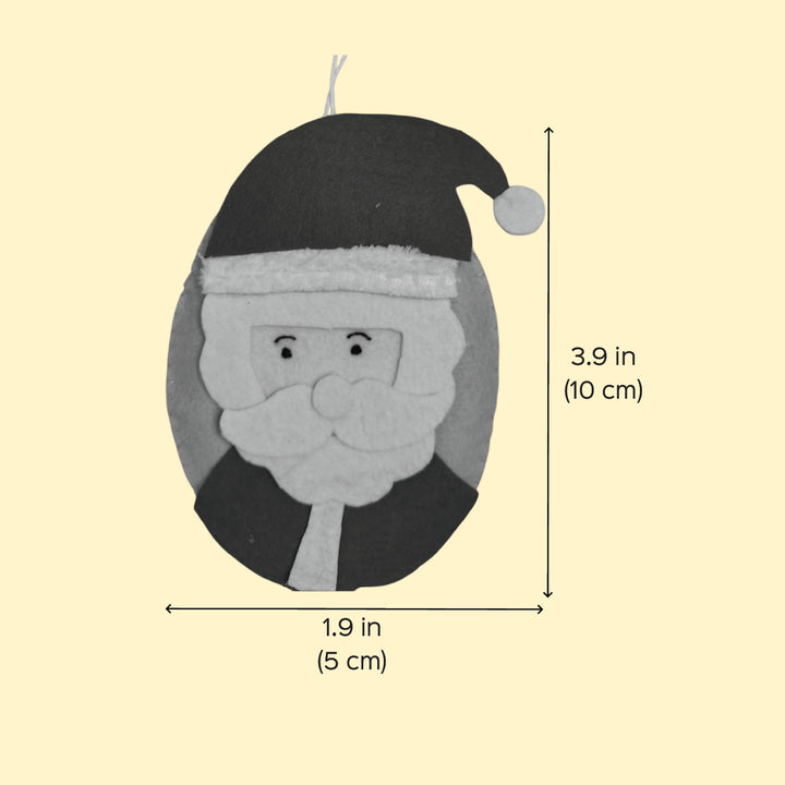 Handmade Santa Felt Ornament For Christmas Tree Decoration