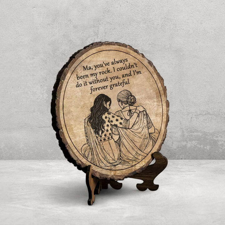 Personalized Hand Carved Engraved Mother In Law Theme Wooden Decorative Plaque