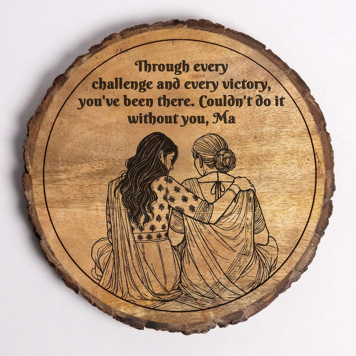 Personalized Hand Carved Engraved Mother In Law Theme Wooden Decorative Plaque