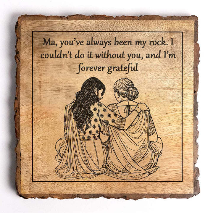 Personalized Hand Carved Engraved Mother In Law Theme Wooden Decorative Plaque