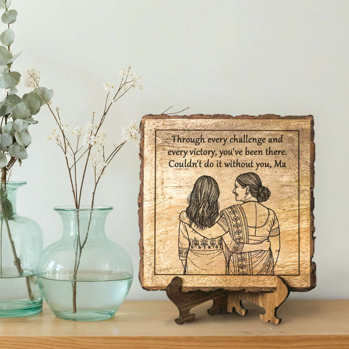 Personalized Hand Carved Engraved Mother In Law Theme Wooden Decorative Plaque