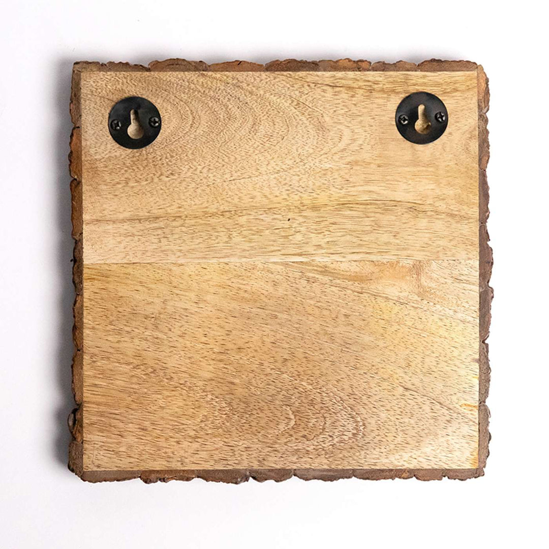Personalized Hand Carved Engraved Dadi And Grandson Theme Wooden Decorative Plaque