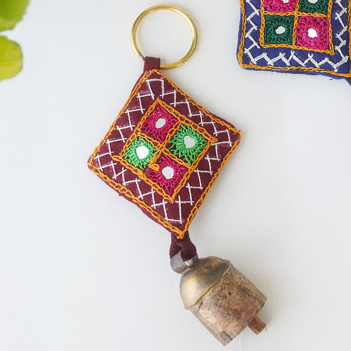 Handcrafted Kutch Embroidery Keychain