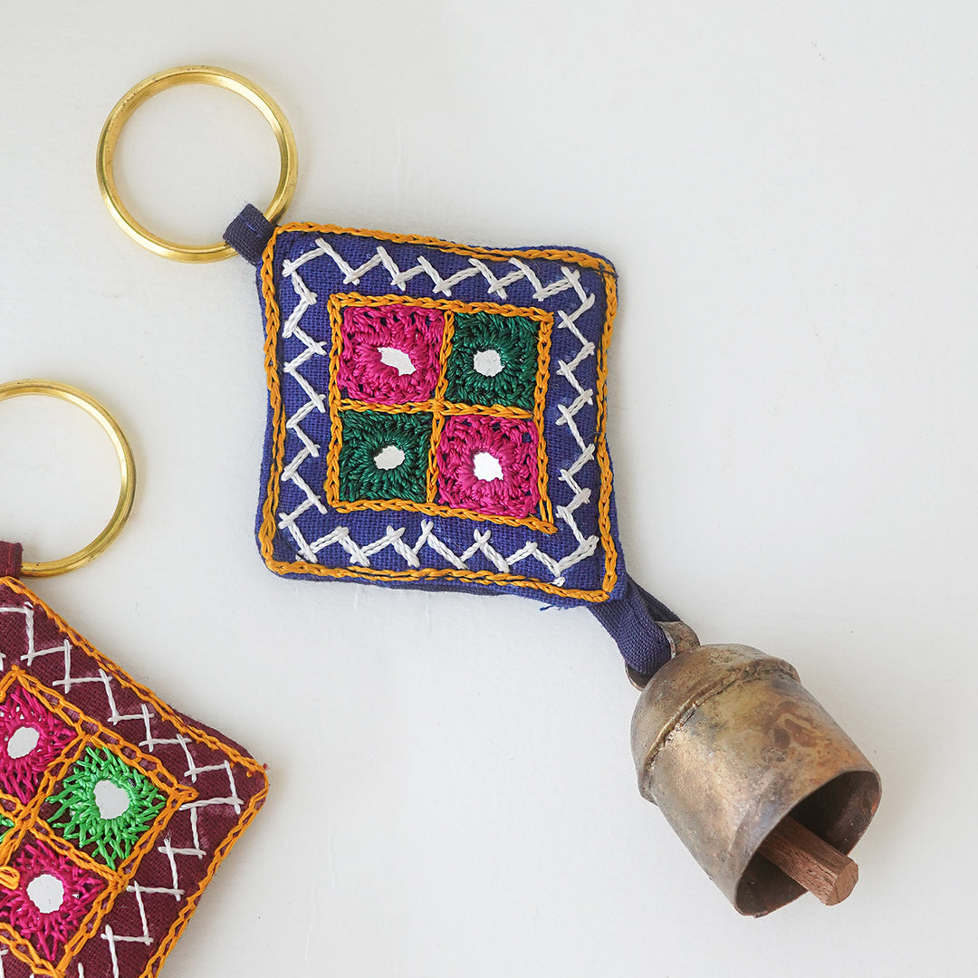 Handcrafted Kutch Embroidery Keychain