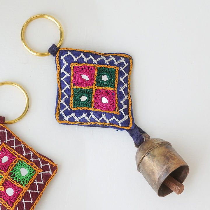 Handcrafted Kutch Embroidery Keychain
