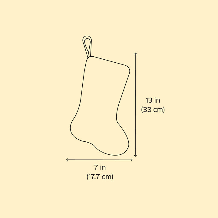 Personalized Holly Theme Felt Stocking For Christmas Decoration