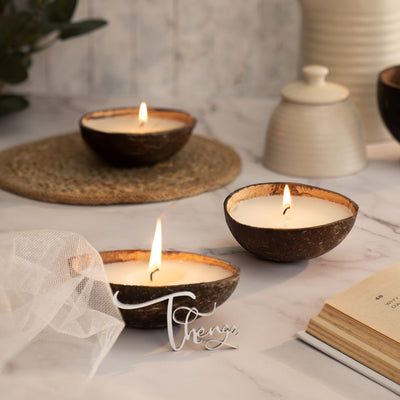 Eco-friendly Coconut Scented Soy Candles