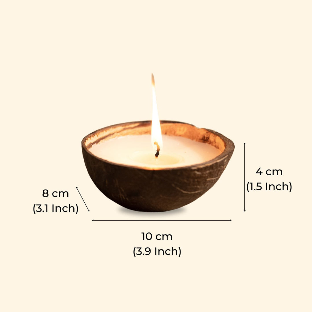 Eco-friendly Coconut Scented Soy Candles