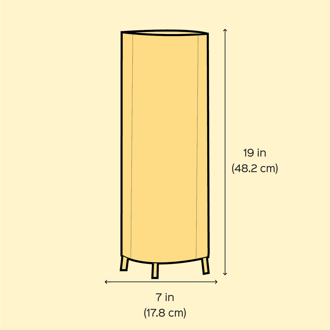 Chillis & Lemon Hand Painted Tholu Bommalata Floor Lamp | 19 inches