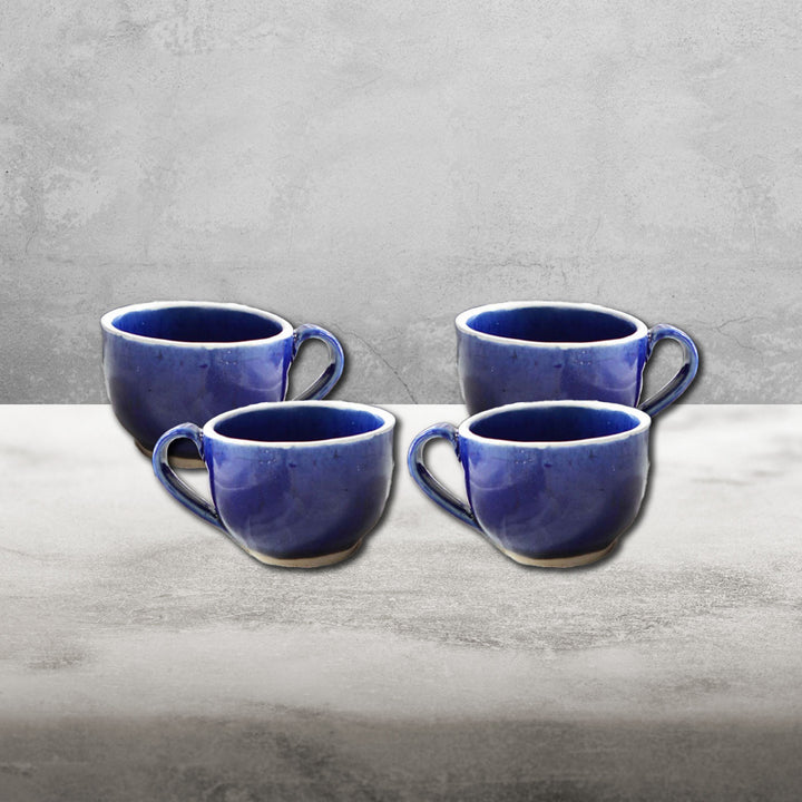 Handmade Ceramic Teacups - Set of 4