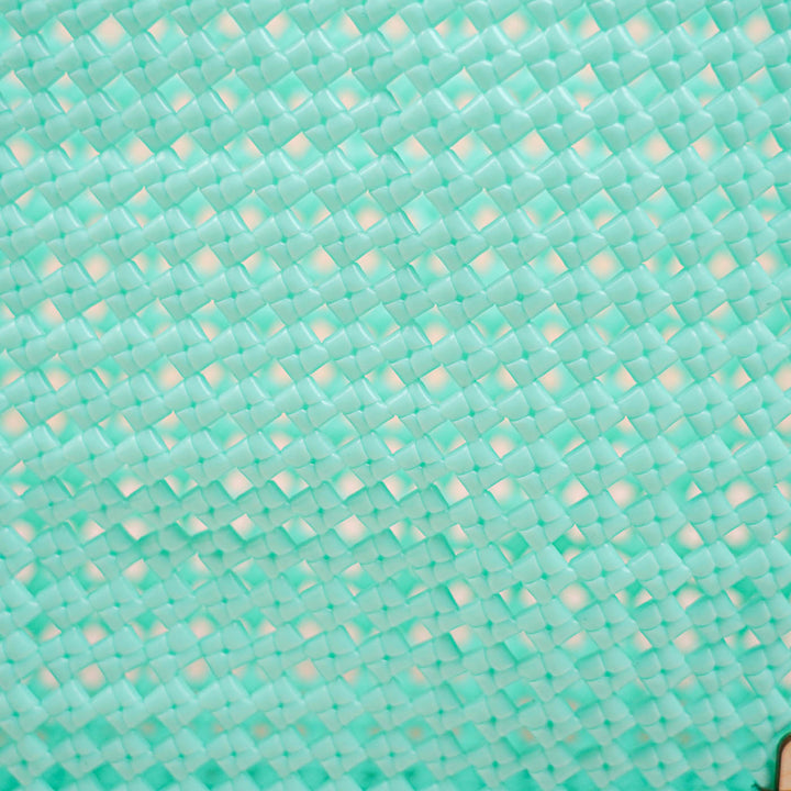 Pastel Blue Monocolor Handmade Wire Koodai Tote Bag